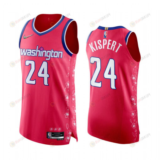 Wizards Corey Kispert 24 Pink Jersey Cherry Blossom City Edition 2022