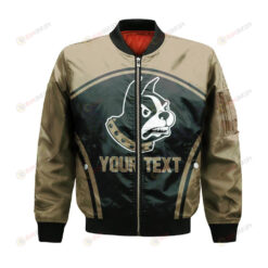 Wofford Terriers Bomber Jacket 3D Printed Custom Text And Number Curve Style Sport