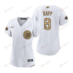 Women Chicago Cubs Ian Happ White 2022-23 All-Star Game Jersey