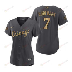 Women Chicago White Sox Tim Anderson Charcoal 2022-23 All-Star Game Jersey