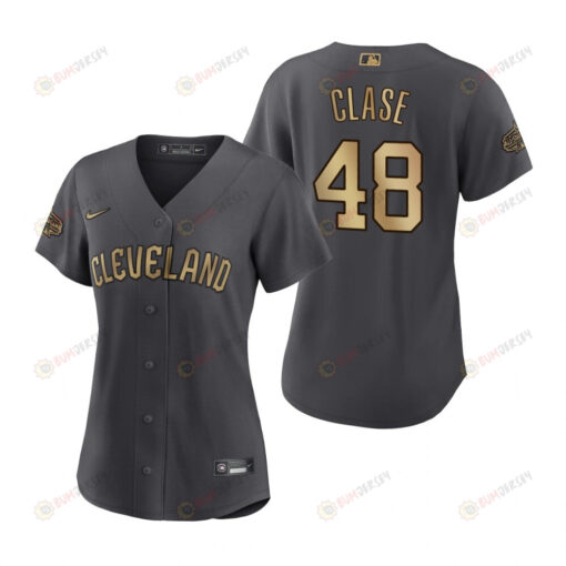 Women Cleveland Guardians Emmanuel Clase Charcoal 2022-23 All-Star Game Jersey