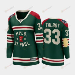 Women Minnesota Wild Cam Talbot 33 2022 Winter Classic State Of Hockey Jersey Green Jersey