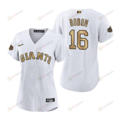 Women San Francisco Giants Carlos Rodon White 2022-23 All-Star Game Jersey