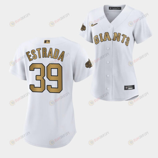 Women Thairo Estrada 39 San Francisco Giants Jersey White 2022-23 All-Star