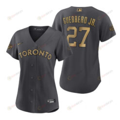 Women Toronto Blue Jays Vladimir Guerrero Jr. Charcoal 2022-23 All-Star Game Jersey