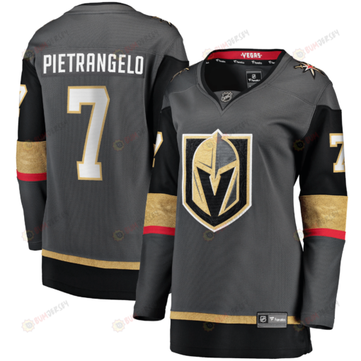 Women's Alex Pietrangelo Gray Vegas Golden Knights Home Premier Breakaway Player Jersey Jersey