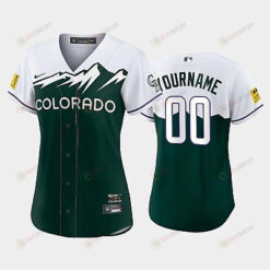 Women's Custom Colorado Rockies Green 2022-23 City Connect Jersey