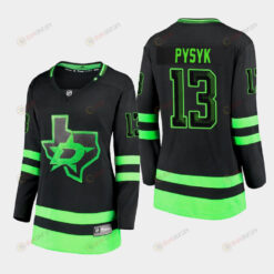 Women's Dallas Stars Mark Pysyk 13 Alternate Blackout Premier Breakaway Black Jersey