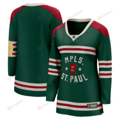 Women's Green Minnesota Wild 2022 Winter Classic Breakaway Jersey Jersey