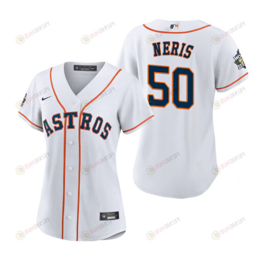 Women's Houston Astros Hector Neris 50 White 2022-23 World Series Jersey