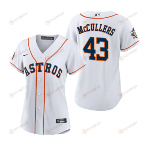 Women's Houston Astros Lance McCullers 43 White 2022-23 World Series Jersey