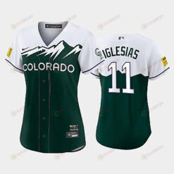 Women's Jose Iglesias Colorado Rockies Green 2022-23 City Connect Jersey