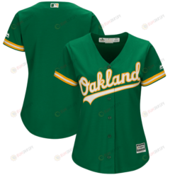 Women's Kelly Green Oakland Athletics Cool Base Team Jersey Jersey