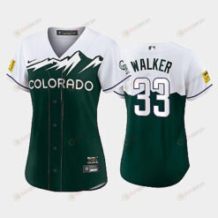 Women's Larry Walker Colorado Rockies Green 2022-23 City Connect Jersey