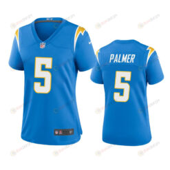 Women's Los Angeles Chargers Josh Palmer 5 Powder Blue Game Jersey