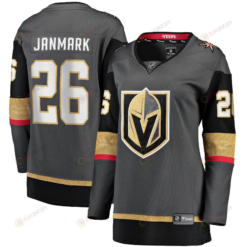 Women's Mattias Janmark Gray Vegas Golden Knights 2017/18 Home Breakaway Jersey Jersey