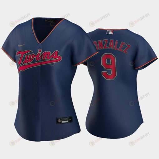 Women's Navy Alternate 9 Marwin Gonzalez Twins Jersey Jersey