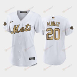 Women's New York Mets 20 Pete Alonso 2022-23 All-Star Game White Jersey