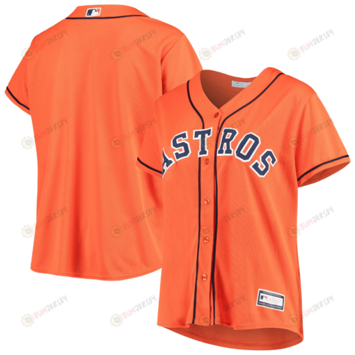 Women's Orange Houston Astros Plus Size Alternate Team Jersey Jersey