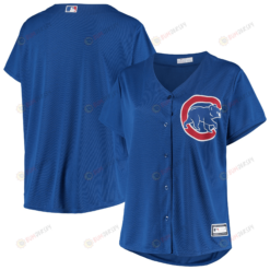 Women's Royal Chicago Cubs Plus Size Sanitized Team Jersey Jersey