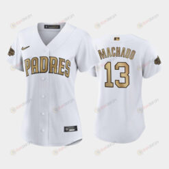 Women's San Diego Padres 13 Manny Machado 2022-23 All-Star Game White Jersey