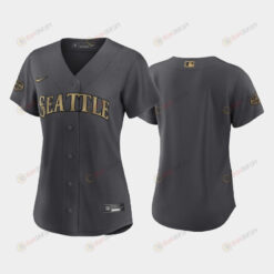 Women's Seattle Mariners 2022-23 All-Star Game Charcoal Jersey