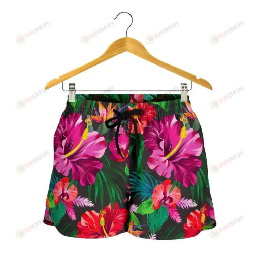 Women's Shorts Hawaiian Floral Flowers -Zx16834 - Print Shorts