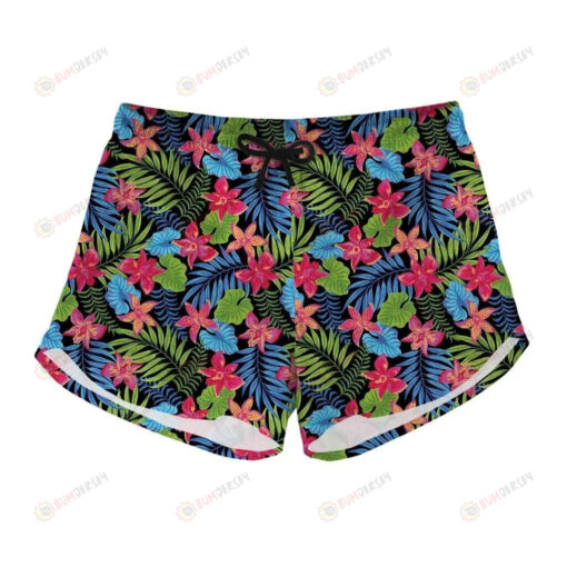 Women's Shorts Hawaiian Floral -Zx16833 - Print Shorts