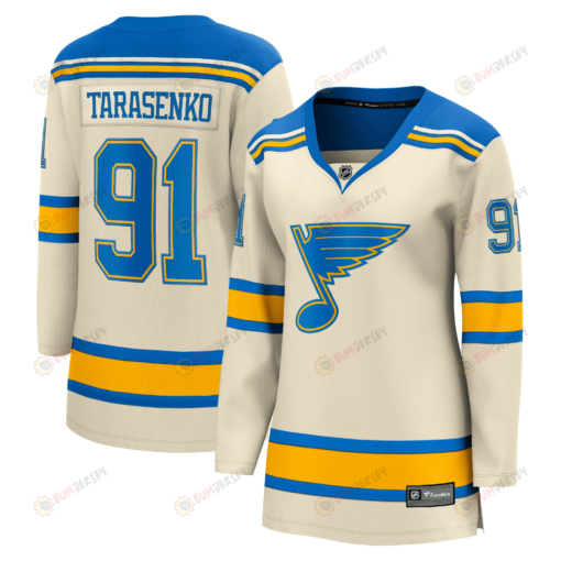 Women's Vladimir Tarasenko Cream St. Louis Blues 2022 Winter Classic Breakaway Player Jersey Jersey