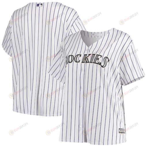 Women's White Colorado Rockies Plus Size Alternate Cool Base Team Jersey Jersey