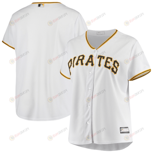 Women's White Pittsburgh Pirates Plus Size Home Team Jersey Jersey