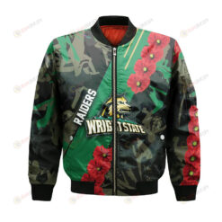 Wright State Raiders Bomber Jacket 3D Printed Sport Style Keep Go on