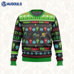 Wubba Lubba Rick and Morty Ugly Sweaters For Men Women Unisex