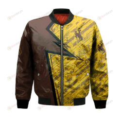 Wyoming Cowboys Bomber Jacket 3D Printed Abstract Pattern Sport