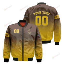 Wyoming Cowboys Fadded Bomber Jacket 3D Printed