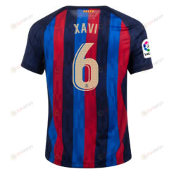 Xavi 6 Barcelona 2022/23 Home Men Jersey - Navy