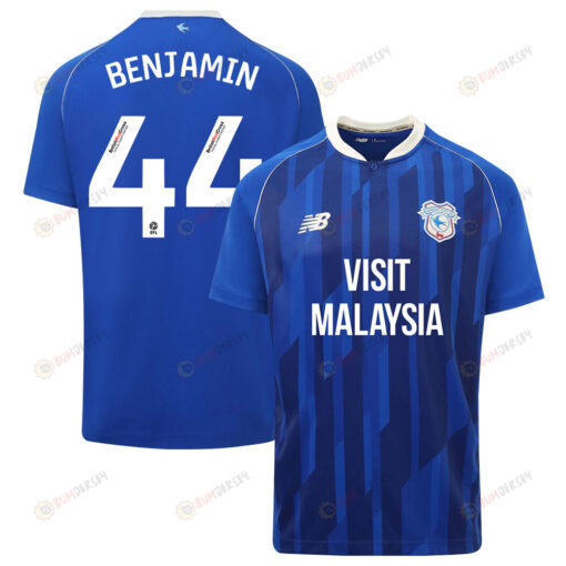 Xavier Benjamin 44 Cardiff City FC 2023-24 Home Men Jersey - Blue