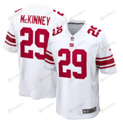 Xavier McKinney 29 New York Giants Away Game Player Jersey - White