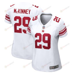 Xavier McKinney 29 New York Giants Women's Away Game Player Jersey - White
