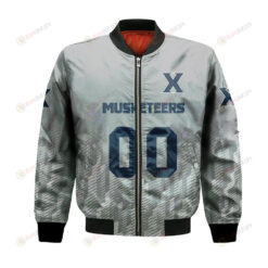 Xavier Musketeers Bomber Jacket 3D Printed Team Logo Custom Text And Number