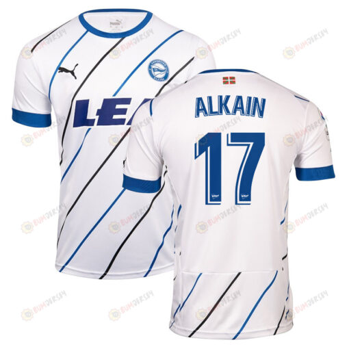 Xeber Alkain 17 Deportivo Alav?s 2022-23 Away Jersey - White