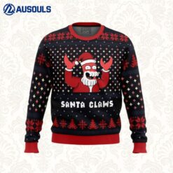 Xmas Ugly sweater Santa Claws Zoidberg Futurama Ugly Sweaters For Men Women Unisex