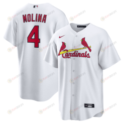 Yadier Molina 4 St. Louis Cardinals Home Men Jersey - White