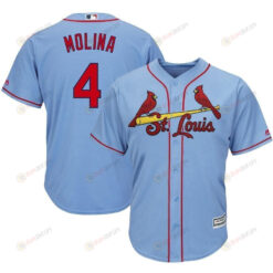 Yadier Molina St. Louis Cardinals Alternate Cool Base Player Jersey - Horizon Blue