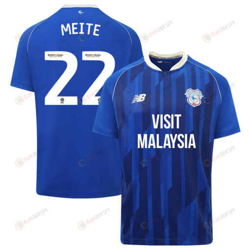 Yakou Meite 22 Cardiff City FC 2023-24 Home Men Jersey - Blue