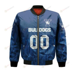 Yale Bulldogs Bomber Jacket 3D Printed Team Logo Custom Text And Number