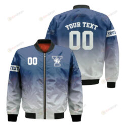 Yale Bulldogs Fadded Bomber Jacket 3D Printed