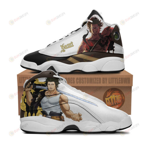 Yami Sukehiro Shoes Black Clover Anime Air Jordan 13 Shoes Sneakers