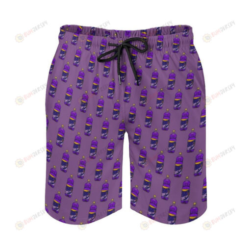 Yo Soy Fabuloso Purple Pattern Hawaiian Shorts Summer Shorts Men Shorts - Print Shorts