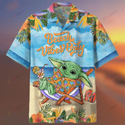 Yoda Beach Vibes Only Hawaiian Shirt Short Sleeve